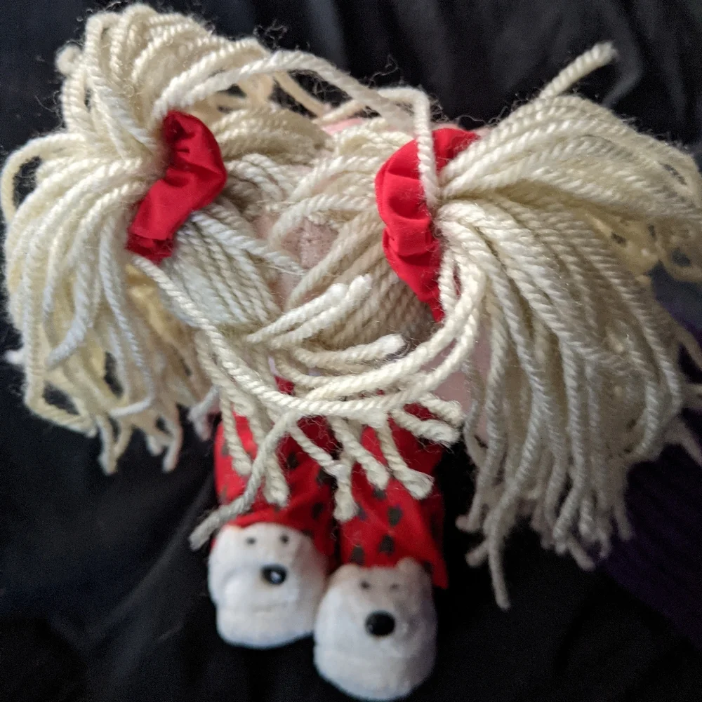 Plush Doll with Red Outfit and Blonde Hair - Picture 5 of 11
